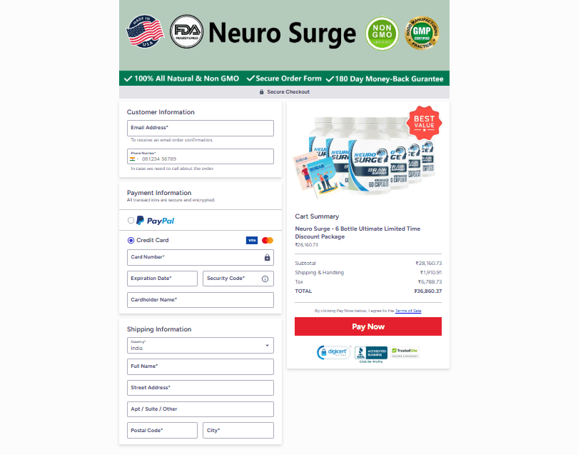 neuro surge buypage